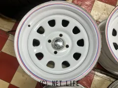 ホイール 14インチ中古デイトナスチール（トリコロール/W）4本set　J79