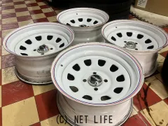 ホイール 14インチ中古デイトナスチール（トリコロール/W）4本set　J79