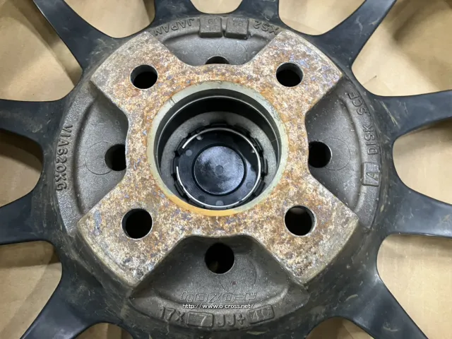 ホイール・タイヤ 17インチ程度良好WORK XSA戦 02C メッキ4本set中古タイヤ付J80