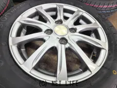 ホイール・タイヤ 14インチ【美品】シルバースポーク4本Set新品タイヤK62