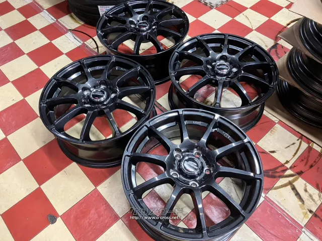 ホイール 16インチ美品MID シュナイダーSTAG(ストロングガンメタ)4本SET J8