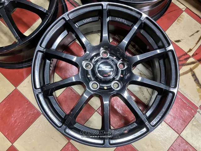 ホイール 16インチ美品MID シュナイダーSTAG(ストロングガンメタ)4本SET J8