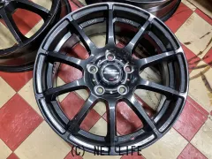 ホイール 16インチ美品MID シュナイダーSTAG(ストロングガンメタ)4本SET J8