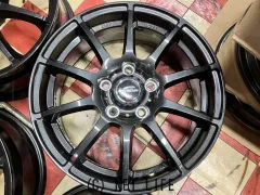 ホイール 16インチ美品MID シュナイダーSTAG(ストロングガンメタ)4本SET J8