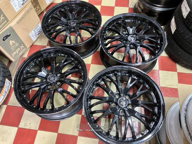 ホイール 19インチ中古プレシャスHM3(ブラック)4本Set J84