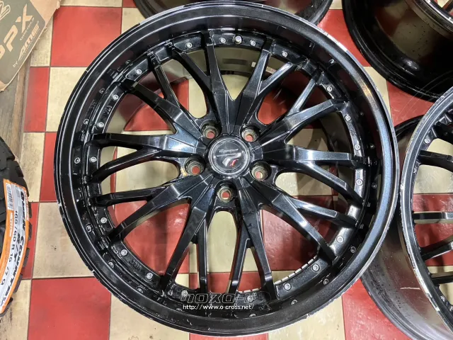ホイール 19インチ中古プレシャスHM3(ブラック)4本Set J84
