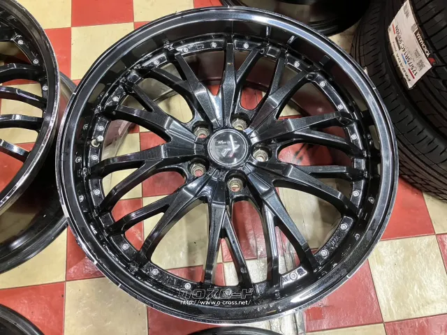 ホイール 19インチ中古プレシャスHM3(ブラック)4本Set J84