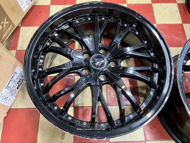 ホイール 19インチ中古プレシャスHM3(ブラック)4本Set J84