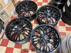ホイール 19インチ中古プレシャスHM3(ブラック)4本Set J84