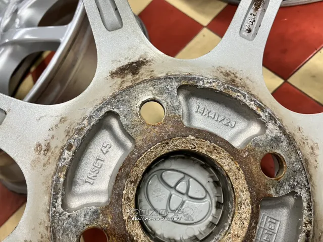 ホイール 14インチ中古トヨタピクシスエボック(ミライースOEM)純正アルミ4本 K35