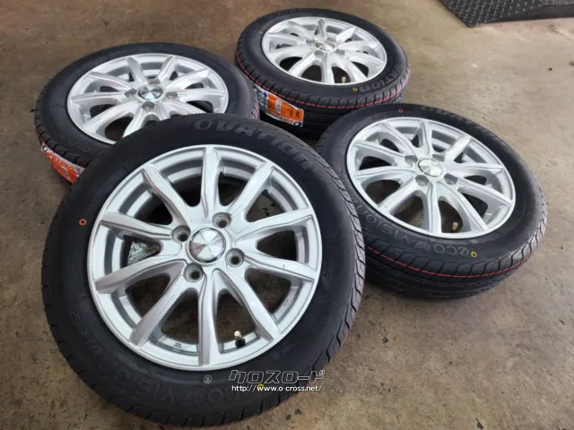 ホイール・タイヤ 14インチ【美品】Wedsジョーカー4本Set新品タイヤK62