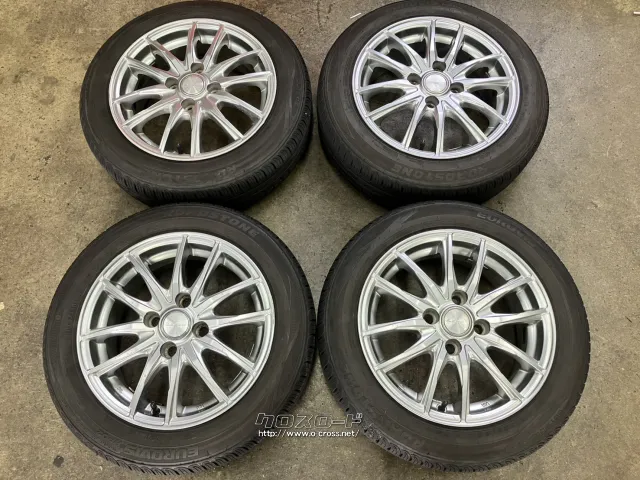 ホイール・タイヤ 14インチ中古レーベン(シルバー)4本Setバリ溝タイヤ付 K62