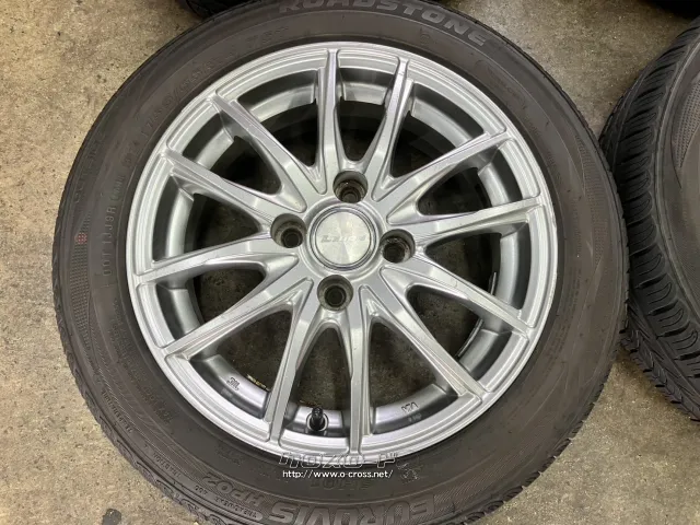 ホイール・タイヤ 14インチ中古レーベン(シルバー)4本Setバリ溝タイヤ付 K62