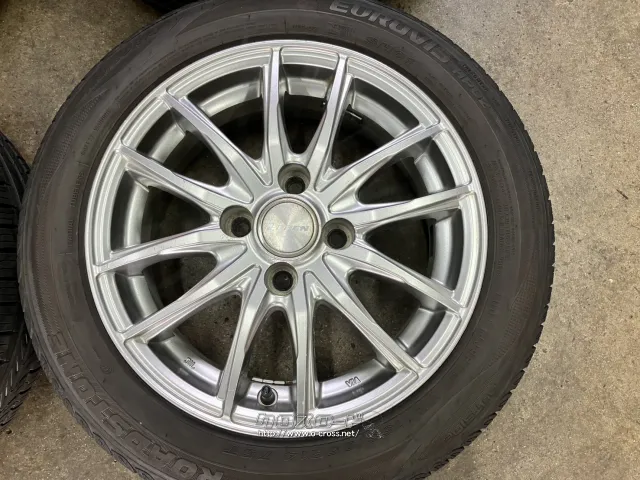 ホイール・タイヤ 14インチ中古レーベン(シルバー)4本Setバリ溝タイヤ付 K62