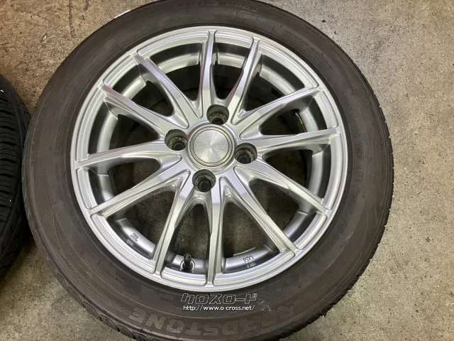ホイール・タイヤ 14インチ中古レーベン(シルバー)4本Setバリ溝タイヤ付 K62
