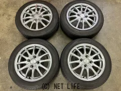 ホイール・タイヤ 14インチ中古レーベン(シルバー)4本Setバリ溝タイヤ付 K62