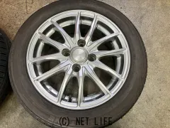 ホイール・タイヤ 14インチ中古レーベン（シルバー）4本Setバリ溝タイヤ付　K62