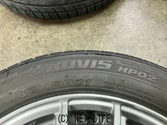 ホイール・タイヤ 14インチ中古レーベン(シルバー)4本Setバリ溝タイヤ付 K62