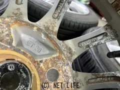 ホイール・タイヤ 14インチ中古レーベン（シルバー）4本Setバリ溝タイヤ付　K62