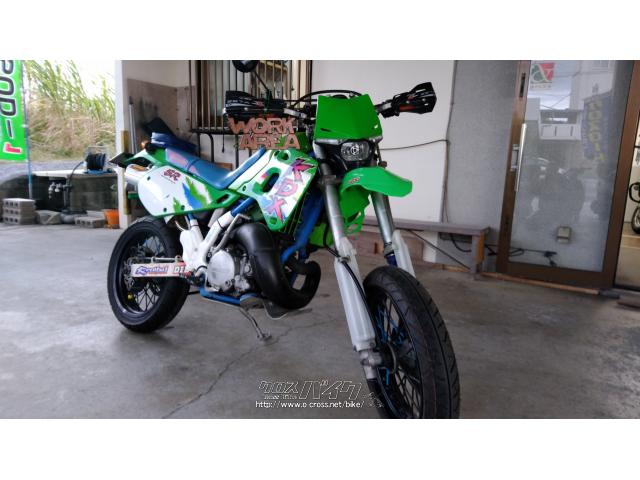札幌発 カワサキ Kawasaki KDX250SR モタード仕様　1992年式　KDX250-F2  オフロードタイヤと付属品多数つけます！ 希少な2ストフルパワー250cc４０馬力！！ カワサキ KDX250 250SR カスタム・モタード仕様!! 2サイクル 40PS OFF