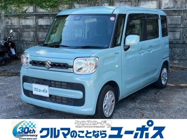 スペーシア ハイブリッドG オフブルーメタリック スズキ スペーシア