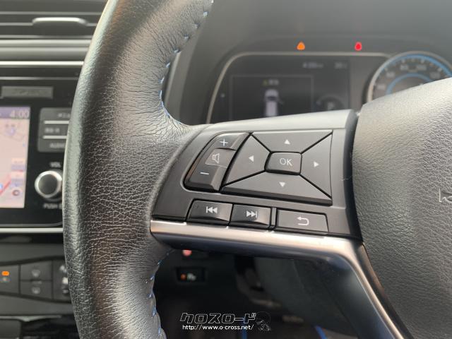 ステアリングスイッチでオーディオの音量調整も手元で楽々操作。 日産 リーフ