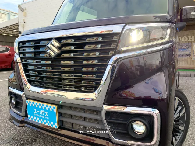 LEDヘッドランプにより、精悍で迫力あるデザインとなっています。 スズキ スペーシア