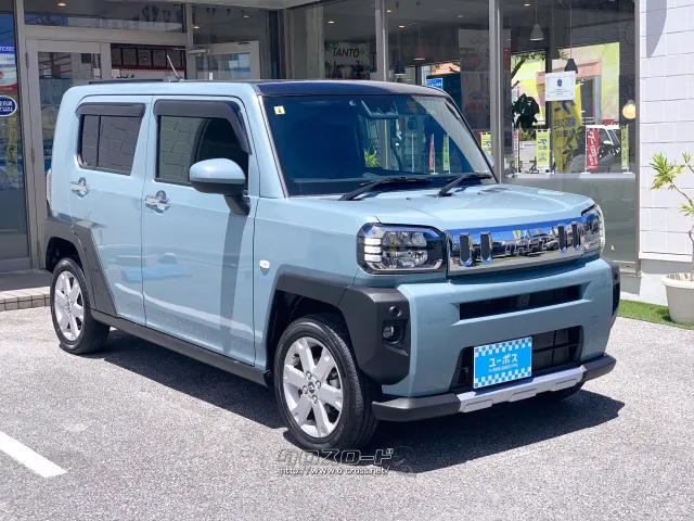スクエアボディと高い最低地上高により、SUVらしいタフさや力強さが特徴的。 ダイハツ タフト