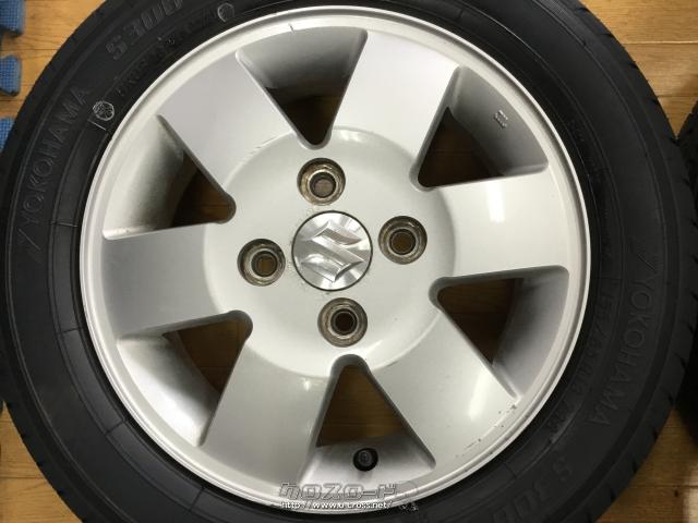ホイール・タイヤ・13インチ スズキ純正ホイール(シルバー)新品タイヤ4