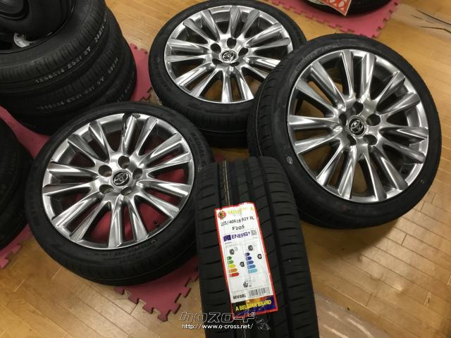 ホイール・タイヤ・トヨタ ハリアー純正 18インチ 海外製新品タイヤ4本