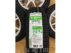 ホイール・タイヤ ザインEK シルバー14インチ　タイヤ4本セット!!