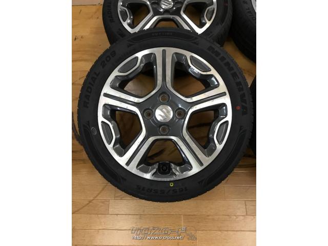 ホイール・タイヤ・中古スズキハスラー純正15インチ 新品タイヤセット
