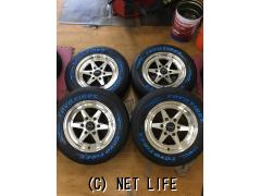 ホイール・タイヤ 中古社外アルミホイール16インチ 新品タイヤセット!!