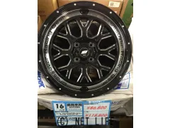 ホイール・タイヤ ワーク　クラッグCKV（BK）１６インチ　新品タイヤ４本セット！！