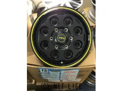 ホイール・タイヤ PPX MIL-8(BK/Y)　１５インチ　　新品タイヤ４本セット！！