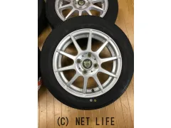 ホイール・タイヤ 中古社外アルミ14インチ 新品タイヤセット!!