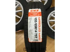 ホイール・タイヤ 中古社外アルミ14インチ 新品タイヤセット!!