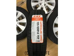 ホイール・タイヤ 中古スズキ純正14インチホイール 新品タイヤセット!!