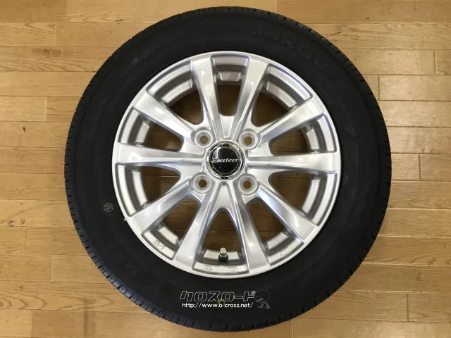 ホイール・タイヤ・エクスター AG(シルバー)13インチ 新品タイヤ4本