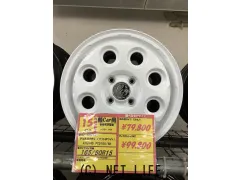 ホイール・タイヤ デコルネイチャー(マットホワイト) 15インチ 新品タイヤ4本セット!!