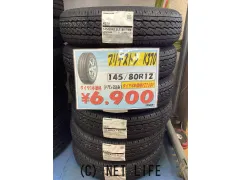 タイヤ ブリヂストン　K370 145/80R12 80/78 LT　新品1本価格！