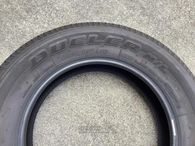 タイヤ (中古タイヤ)16インチ 175/80R16 ブリヂストン デューラー バリ山で