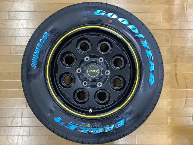 ホイール・タイヤ PPX MIL-8 (BK/Y)16インチ 新品タイヤ4本セット!!