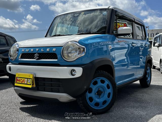 スズキ ハッスル グレードGターボ 4WD 年式2016年 走行55000Km 程度良好 シートヒーター付 プッシュスタート スズキ ハスラー G ターボ の中古車詳細 (108,950km, ブルー/ホワイト