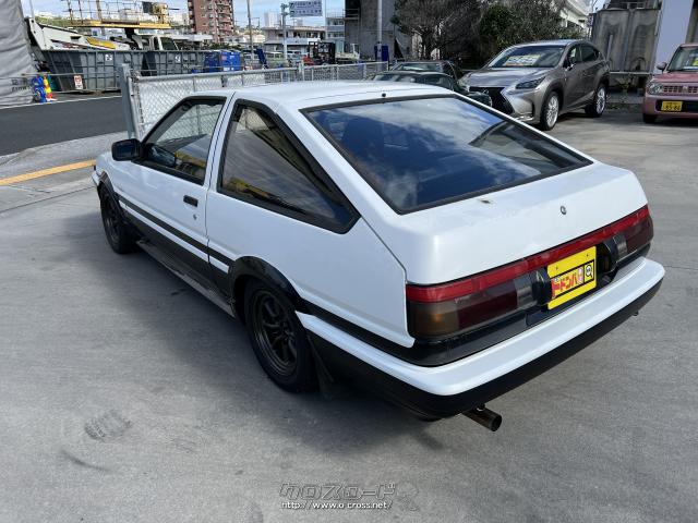 トヨタ スプリンタートレノ GT APEX・1986(S61)年式・白・1600cc・株式