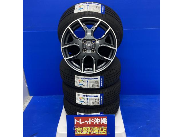 ホイール・タイヤ・16インチ6.5J+46 4H100 中古ホイール・新品タイヤ