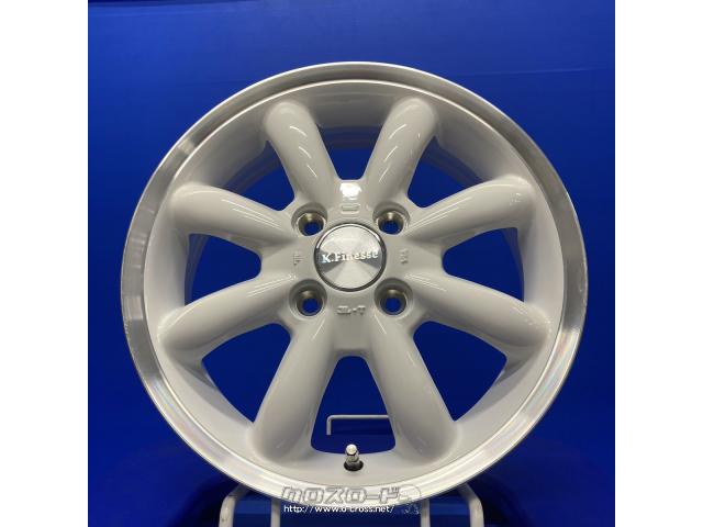 ホイール・14インチ4.5J+45-4H100 K.フィネス CUP ホワイト!!・ご成約