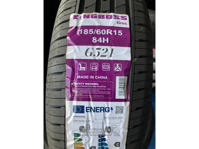 タイヤ・15インチ ｷﾝｸﾞﾎﾞｽ G521 185/60R15 84H・5,360円・トレッド沖縄