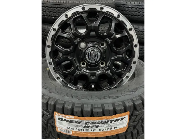 ホイール・タイヤ 12インチ BEST マッドバーンXR-800M(MBK/RP)