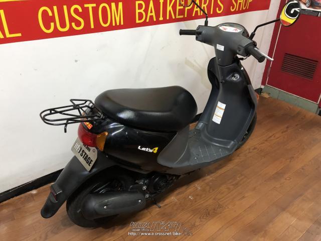 スズキ レッツ4 50・黒・50cc・RED STAGE・6,083km・保証付・1ヶ月